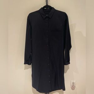 FRANK & OAK pin-stripped shirt dress